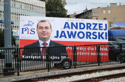 Plakat wyborczy Andrzeja Jaworskiego - kandydata do...