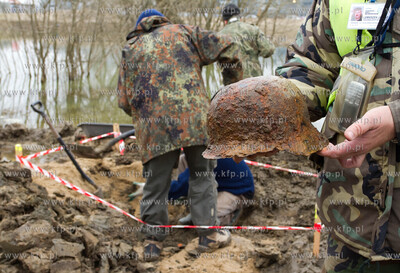 Gdansk. Rebiechowo. Szczatki niemieckiego zolnierza...