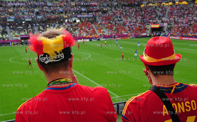Gdansk, PGE ARENA. Mecz EURO 2012 grupy C, Hiszpania...
