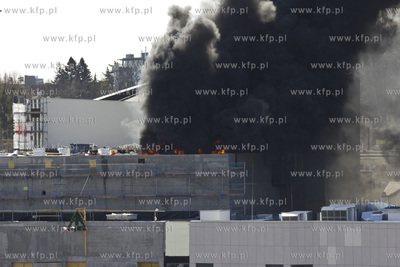 Pozar dachu Teatru Muzycznego w Gdyni . W akacji gasniczej...