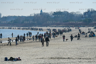 Sopot. Wiosenna pogoda spowodowała zwiększony ruch...