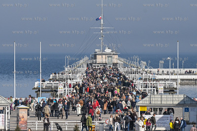 Sopot. Wiosenna pogoda spowodowała zwiększony ruch...