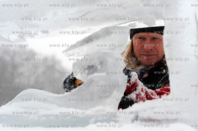 Gdynia, Bulwar Nadmorski. Festiwal rzezb lodowych....