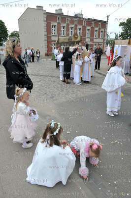 Procesja Bozego Ciala w Gdansku Letnicy, parafia sw....