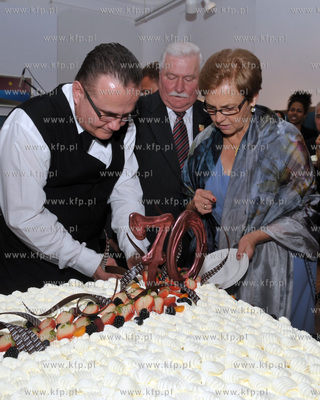 70 urodziny Lecha Walesy w oliwskim Palacu Opatow w...