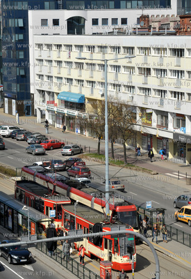 Gdansk Wrzeszcz. Przystanek tramwajowy na rogu al....