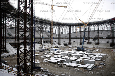 Gdansk. Budowa stadionu pilkarskiego PGE Arena.
29.11.2010
fot....