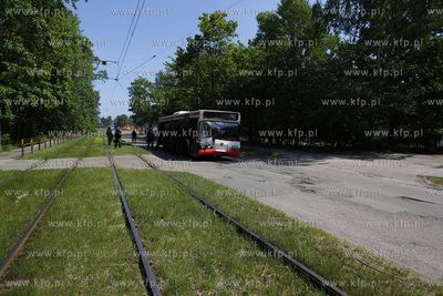 Gdansk Stogi. Cwiczenia ZKM, Policji, Strazy Pozarnej...