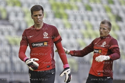 Gdansk. PGE Arena. Trening reprezentacji Polski wpilce...