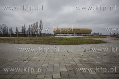Teren przy Stadionie Energa Gdańsk, na którym w przyszłości...