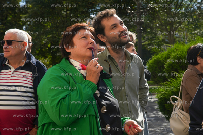 Gdańsk, Podwale Staromiejskie. Odłonięcie muralu...