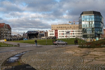 Gdańsk. Europejskie Centrum Solidarność. Przygotowania...