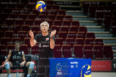 Gdansk. Ergo Arena. Trening reprezentacji Polski w...