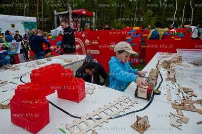 Gdansk. Matarnia. Kolej na PKM - Dzien Otwarty powstajacej...