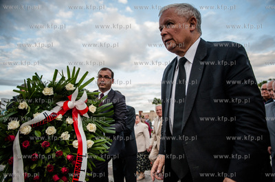 Gdansk. Plac Solidarnosci. Raroslaw Kaczynski prezes...