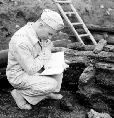 Pracownik naukowy, prawdopodobnie pozniejszy profesor...