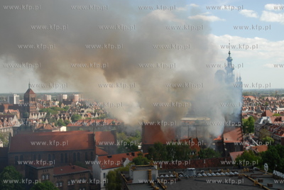 Plonie kosciol sw Katarzyny w Gdansku widok z gdanskiego...