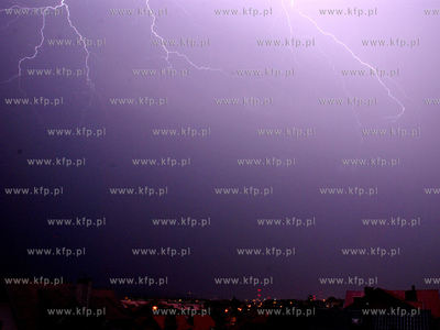 Burza nad Gdynia i Rumia. Potezne wyladowania atmosferyczne...