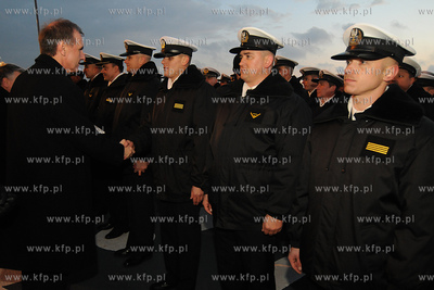 Port Wojenny w Gdyni. Powitanie fregaty rakietowej...