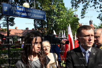 Sopot. Odsloniecie tablicy pamiatkowej honorujacej...