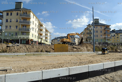 Gdansk. Budowa ulicy Nowej Lodzkiej w Gdansku. 21.09.2011...