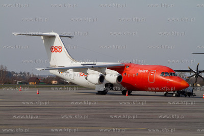 Gdansk, Rebiechowo. Nz.BAe 146-200QC PAN Air Lineas...