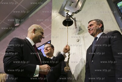 Warszawa Debiut Energa SA na gieldzie N/z prezes zarzadu...