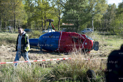 W miejscowosci  Czysta k. Smoldzina rozbil sie helikopter....