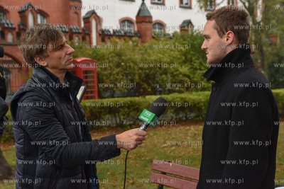 Slupsk. Kandydat na posla z list KWW Kukiz'15 Radoslaw...