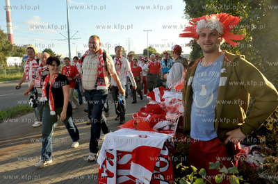 Gdansk. Stadion pilkarski PGE Arena. Mecz towarzyski...