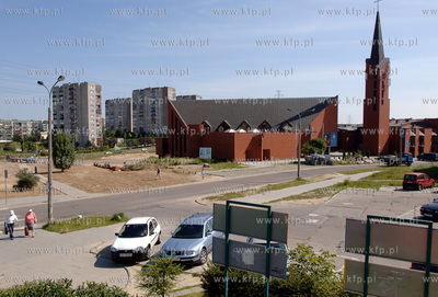 Gdansk Chelm. Widok od ul. Cieszynskiego w kierunku...