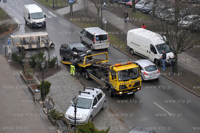 Wypadek na rogu ul. Igielnickiej i Podwale Staromiejskie...
