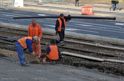 Gdańsk. Przebudowa torowiska tramwajowego na ul. Nowe...