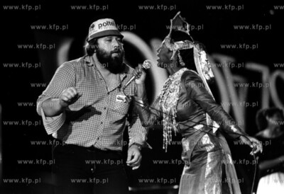 Zespol Boney M na Festiwalu Piosenki w Sopocie, wspolny...