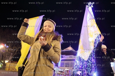 Manifestacja solidarnosci z kijowskim Majdanem w Sopocie.
17.12.2013
fot....