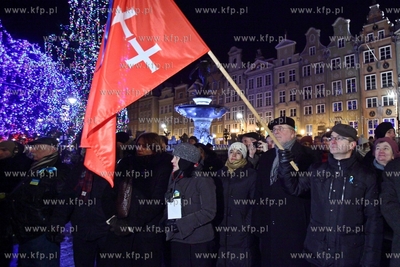 Gdansk. Dlugi Targ. Manifestacja solidarnosci z Ukraina.
24.01.2014
fot....