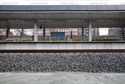 Budowa przystanu SKM Srodmiescie. 09.12.2014 fot. Krzysztof...