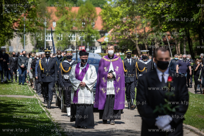 Cmentarz Srebrzysko. Pogrzeb pierwszego demokratycznie...