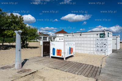 Wejscie na plażę nr 23  w Sopocie.
01.08.2022
fot....