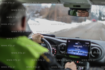 Zimowy patrol gdańskiej Straży Miejskiej polegający...