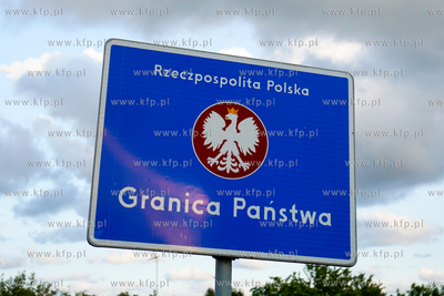 Świnoujście. Tablica informująca o wjeździe na...