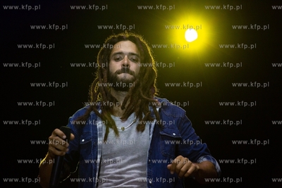 Gdańsk, Targ Węglowy.  Koncert Mesajah i pokaz laserowy...