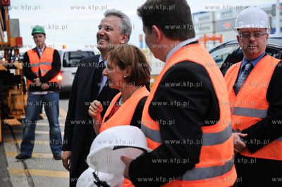 Gdansk. Terminal kontenerowy DCT. Wizyta przedstawicieli...