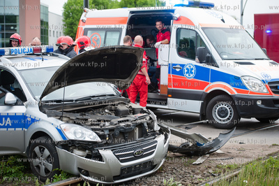 Gdansk. Skrzyzowanie ulic Siennickiej oraz Dlugie Ogrody....