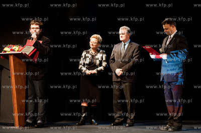 Gdansk. Teatr Miniatura.  Uroczystosc wreczenia nagrod...