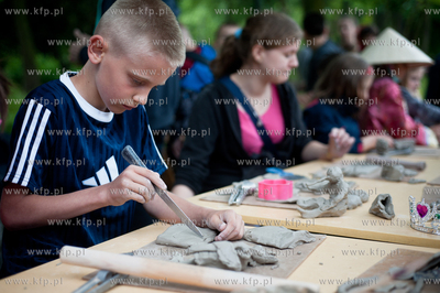 Gdansk. Zieleniec Nowego Ratusza. Festyn dla dzieci...