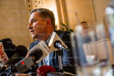 Gdansk. Konferencja prasowa Przewodniczacego Komisji...