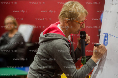 Gdansk. Biblioteka Manhattan w CH Manhattan. Spotkanie...