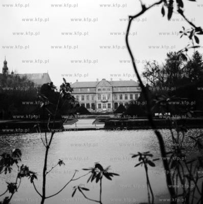 Palac Opatow w Parku Oliwskim w Gdansku Oliwie. 1965...