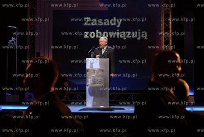 Konwencja PiS w Hali Olivia w Gdansku. n/z premier...